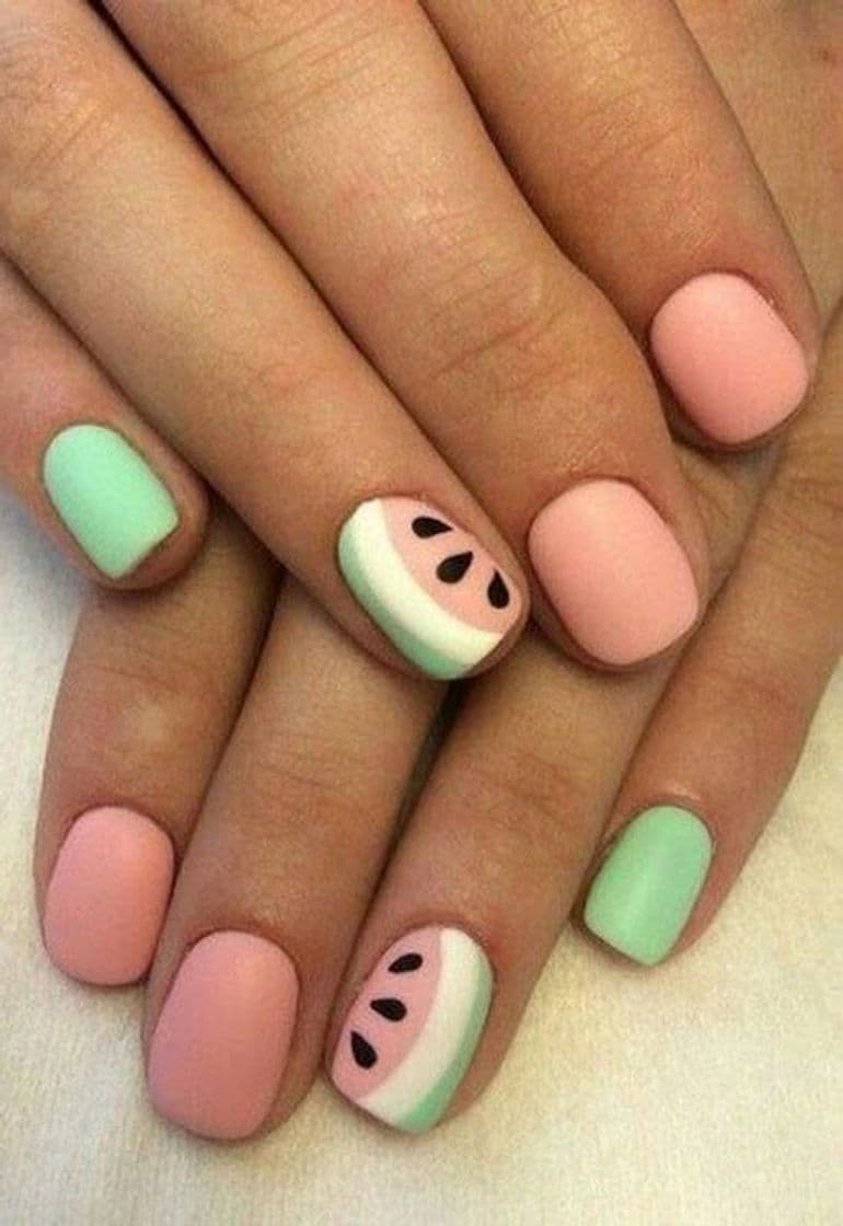 Fashion Uñas sandia