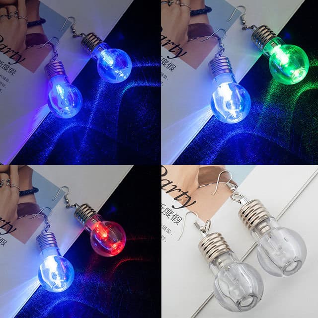 Producto Aretes de bombillas Led 