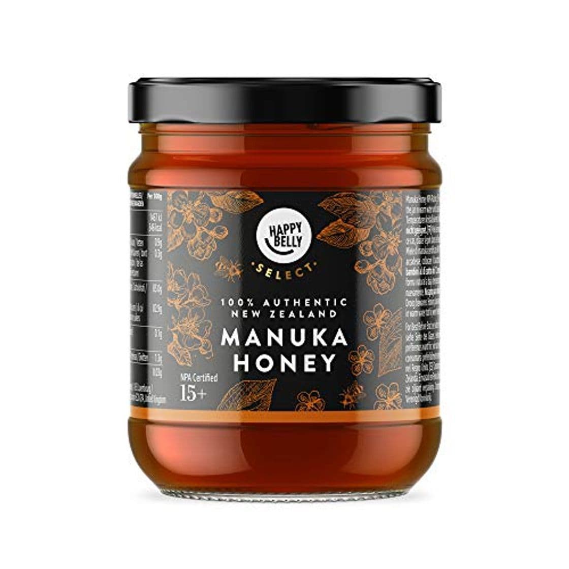 Product Marca Amazon - Happy Belly Select Miel de manuka 15