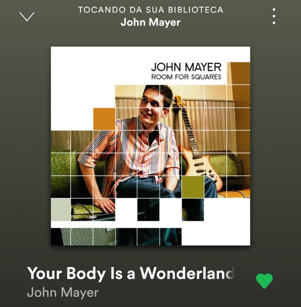 Canción JOHN MAYER