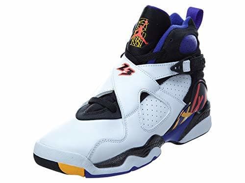 Producto Nike Air Jordan 8 Retro BG, Zapatillas de Deporte para Niños, Blanco/Negro/Azul