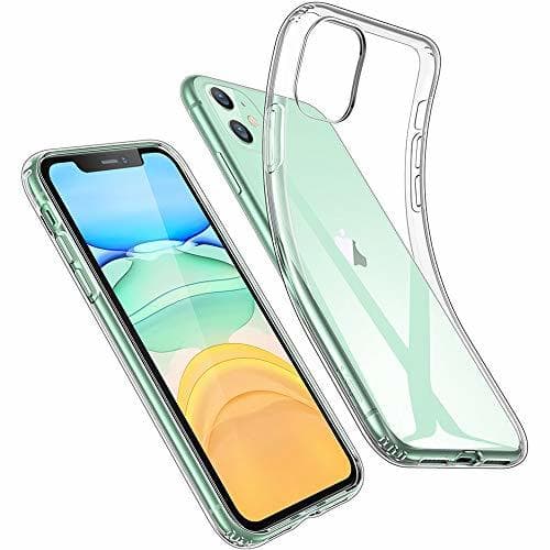 Electronic ESR Funda Transparente Serie Essential Zero para iPhone 11, Suave TPU Transparente,