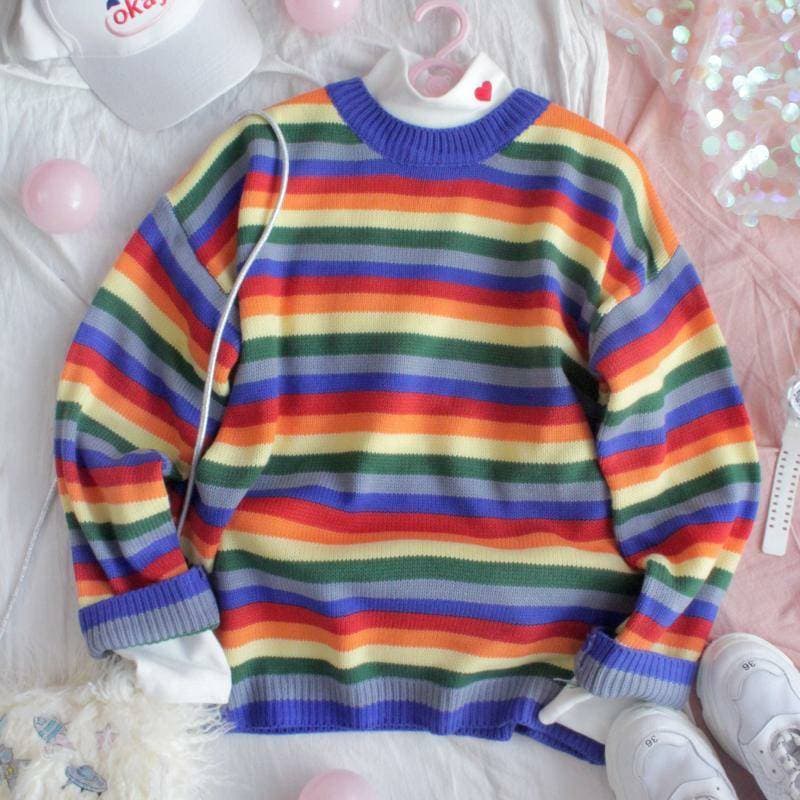 Moda Sweater rainbow | youvimi