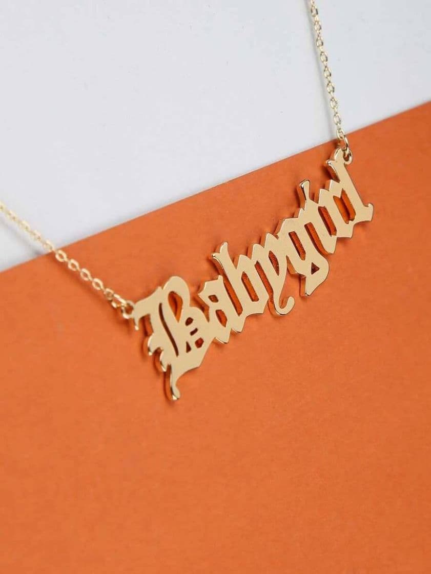 Fashion Baby Girl Cursive Chain Necklace | SHEIN USA