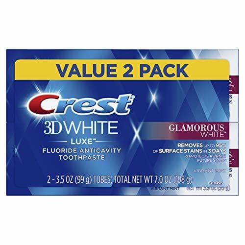 Beauty Crest Twin Pack 3D White Luxe Glamorous White Toothpaste