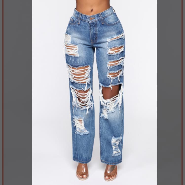 Product About That Time Distressed Boyfriend Jeans