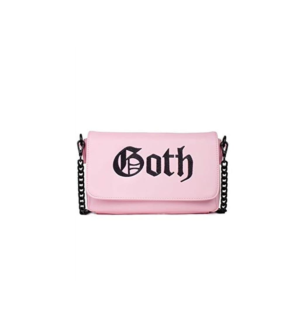 Moda Blackcraft Cult bolso bandolera rosa goth