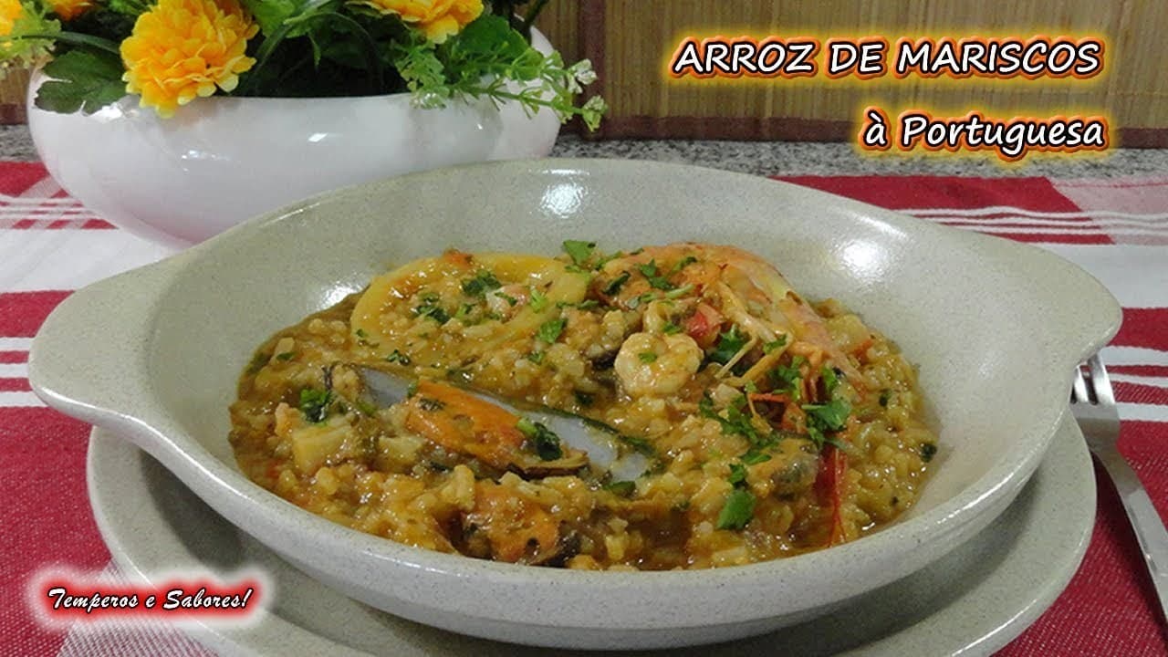 Moda ARROZ DE MARISCO à Portuguesa, delicioso - YouTube