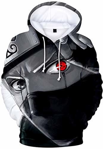 Producto FLYCHEN Niño Sudadera con Capucha Naruto Ninjutsu Anime Impresión Digital 3D Uchiha