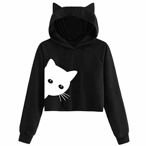 Producto Auifor Sudadera con Capucha de Manga Larga con Estampado de Gatos para