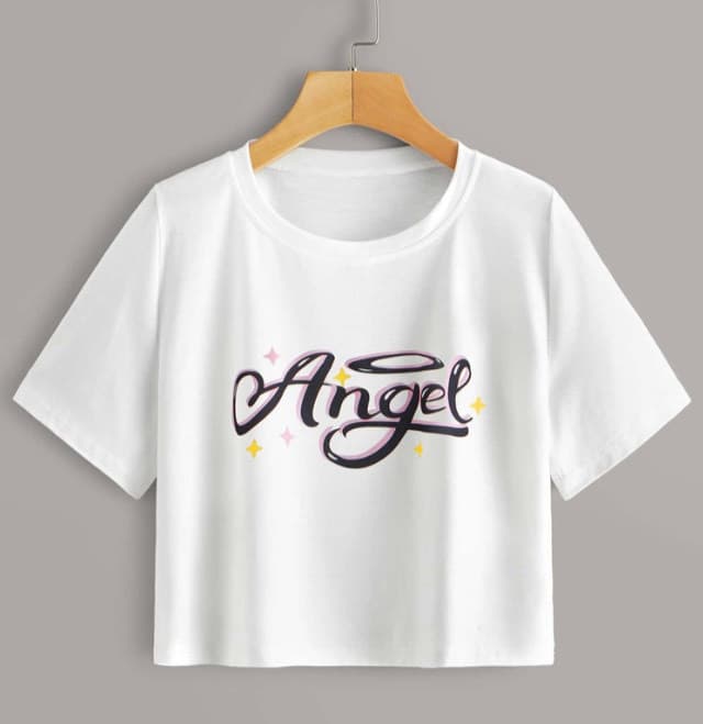 Producto Camiseta con estampado de grafitti Ángel 