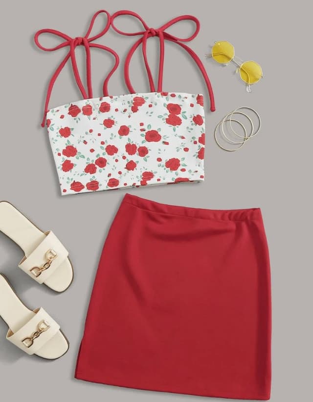 Producto Conjunto cute rojo 