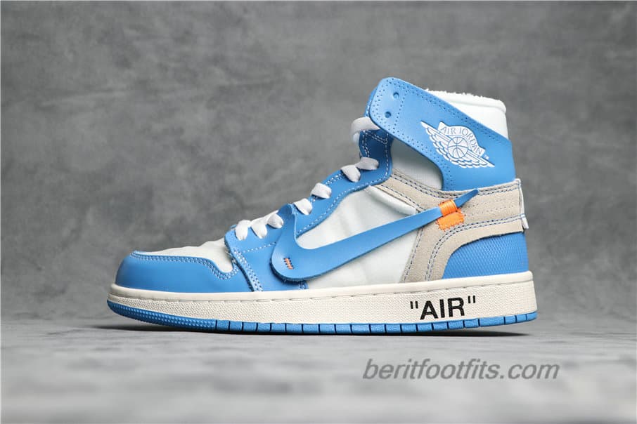 Fashion Jordan 1 Retro High UNC 'Off White'