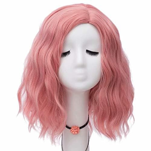 Product NiceLisa 40cm Pieza lateral corta Onda natural Humo Rosa Carnaval diario Anime