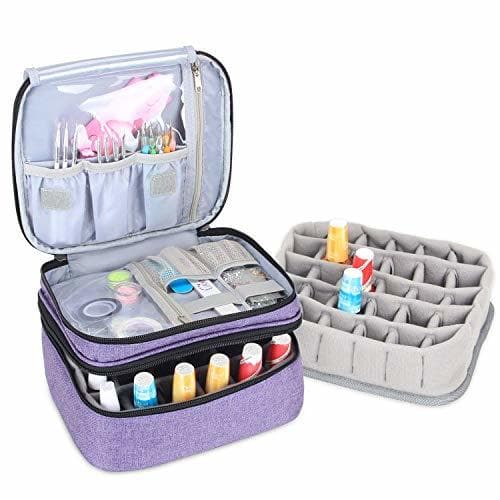 Product Luxja organizador de esmaltes de uñas, esmaltes de uñas estuche, porta esmaltes