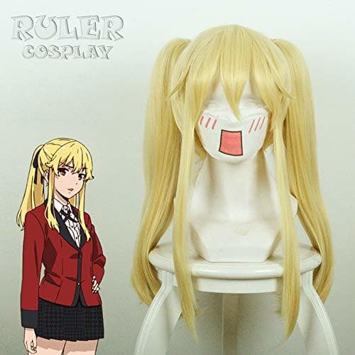 Product RULER COSPLAY Kakegurui-Compulsive Gambler   Saotome me ari   light gold tiger mouth clip ponytail cos