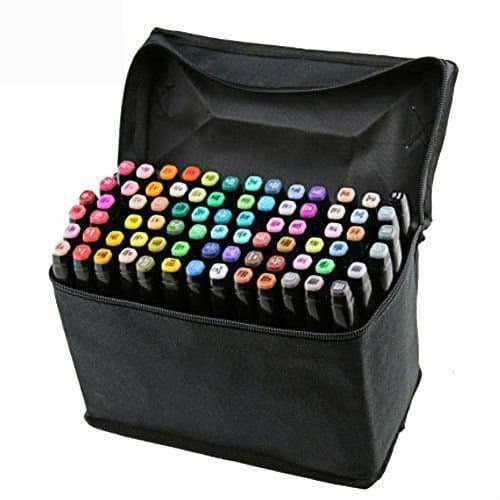 Product Marker Pen[80PCS],Vococal® Markers Colors Rotuladores Pluma,Doble-punta(1mm/6mm) Rotuladores a Base de Alcohol Lápiz