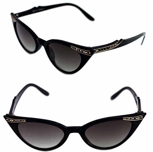 Producto Gafas de sol LolКsom Cat Eye Rockabilly Strass años 50 marco estrecho