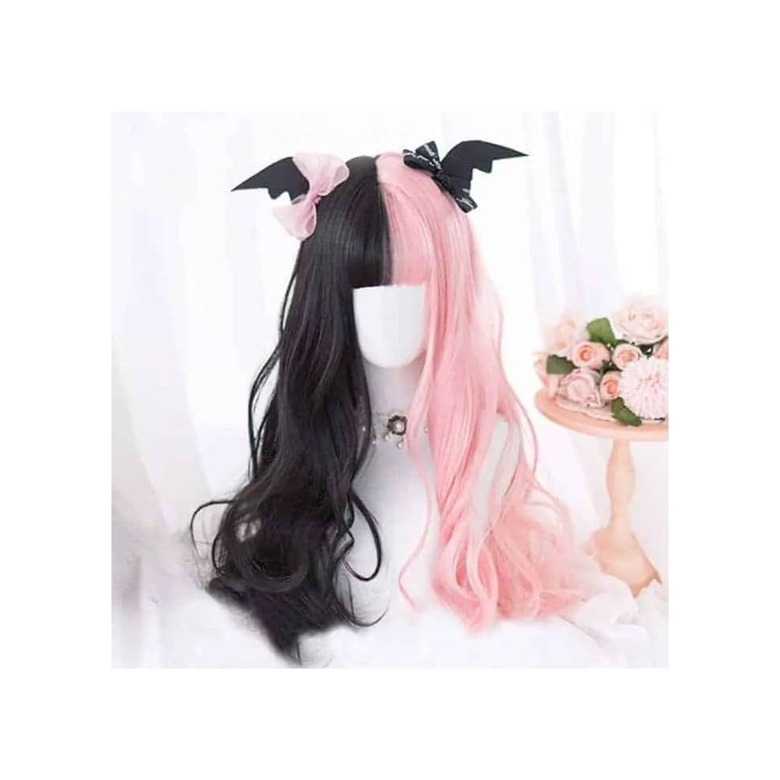 Producto Pink and black aesthetic wig