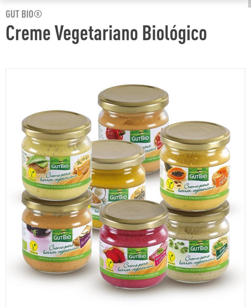 Producto Gut bio creme vegetariano biológico 