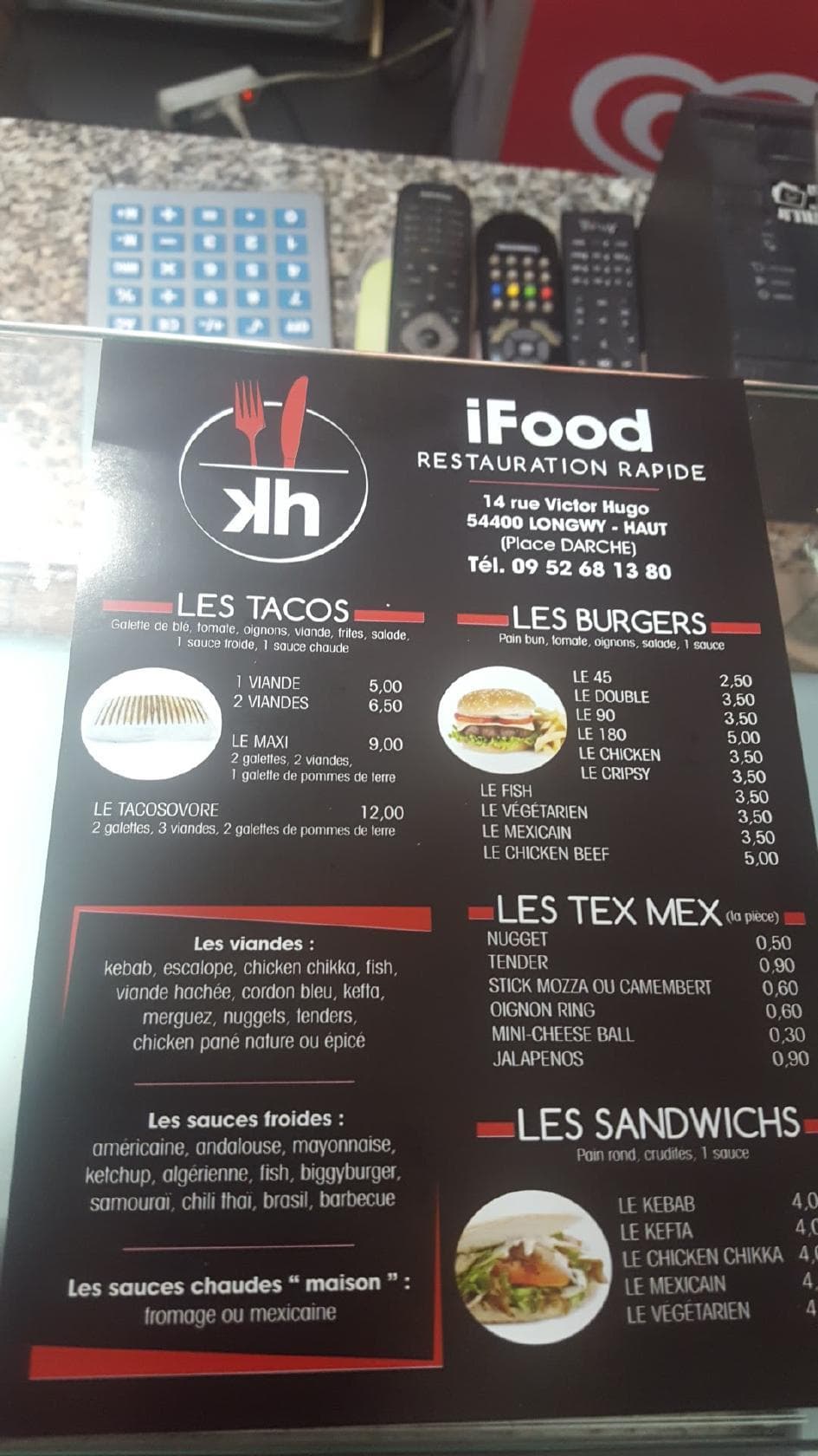 Restaurants I-food tacos Longwy