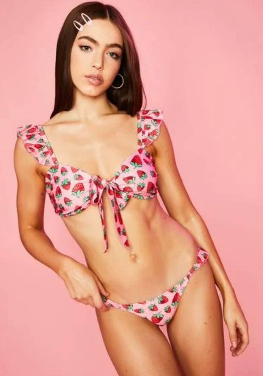 Producto Sugar Thrillz Strawberry Print Bikini Set - Pink