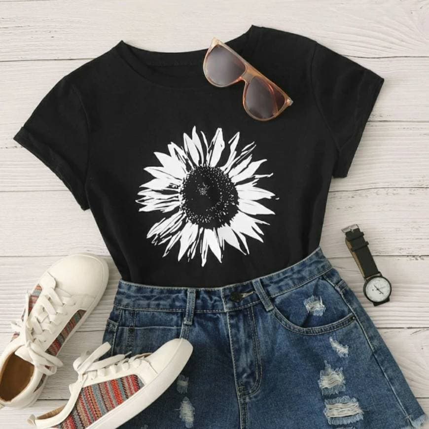 Producto Camiseta con estampado de GIRASOL