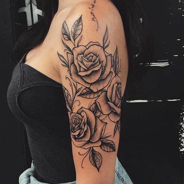 Moda Big Flower Tattoo