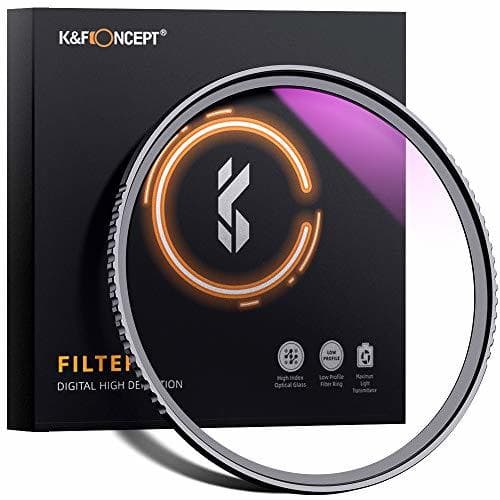 Lugar K&F Concept Filtro de Protección Ultravioleta UV 58mm con MRC Multirresistentes para Objetivo de