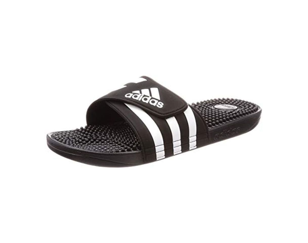 Moda Adidas Adissage Zapatos de playa y piscina Unisex adulto, Negro