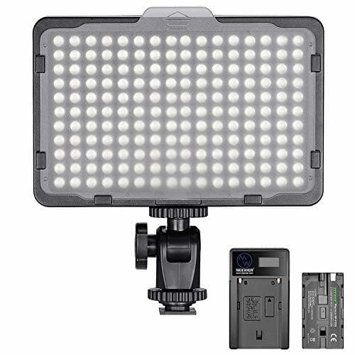 Electrónica Neewer Regulable 176 LED Luz de Video 5600K en Panel de Luz