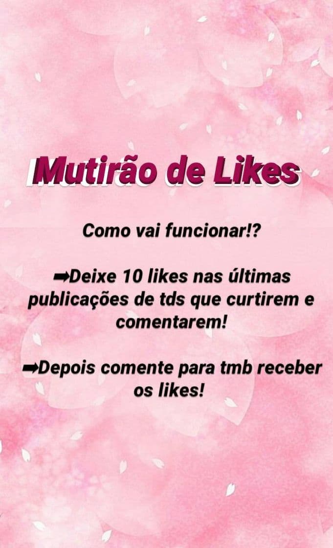 Fashion Mutirão de Likes!❤