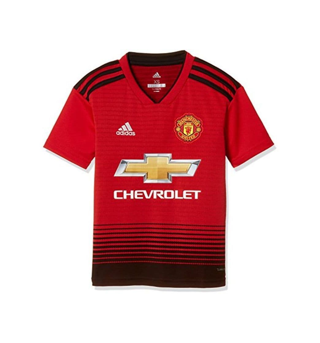 Fitness adidas 18/19 Manchester United Home Camiseta, Niños, Rojo