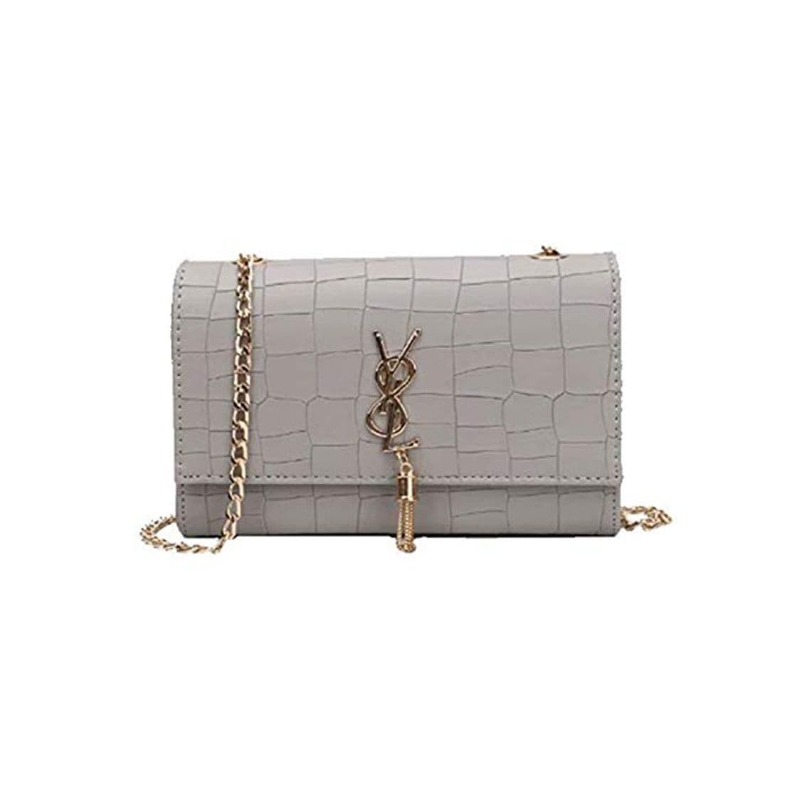 Producto 2018 Verano Nueva borla bolso Cadena bandolera Mini Clutch Lady sobre funda gris