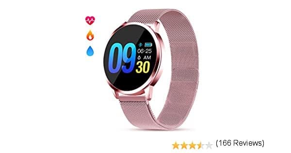 Fashion GOKOO Smartwatch Mujer Rosa Impermeable Reloj Inteligente