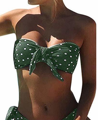 Producto UMIPUBO Bikini Mujer Dos Piezas Ropa con Estampado de Lunares Push-Up Traje