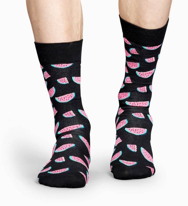 Product Black Pink Watermelon Socks: Watermelon