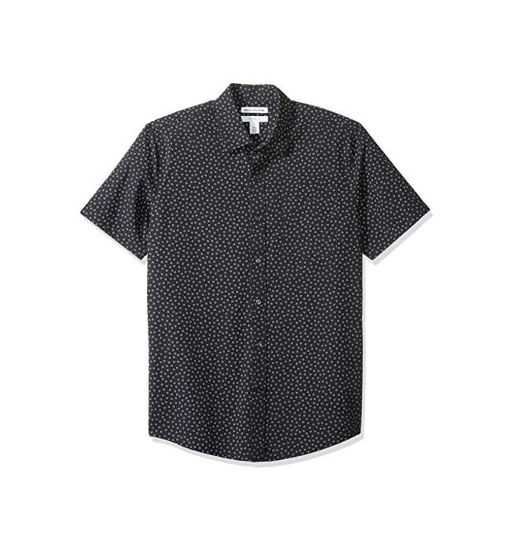 Product Amazon Essentials - Camisa de manga corta y corte entallado con estampado