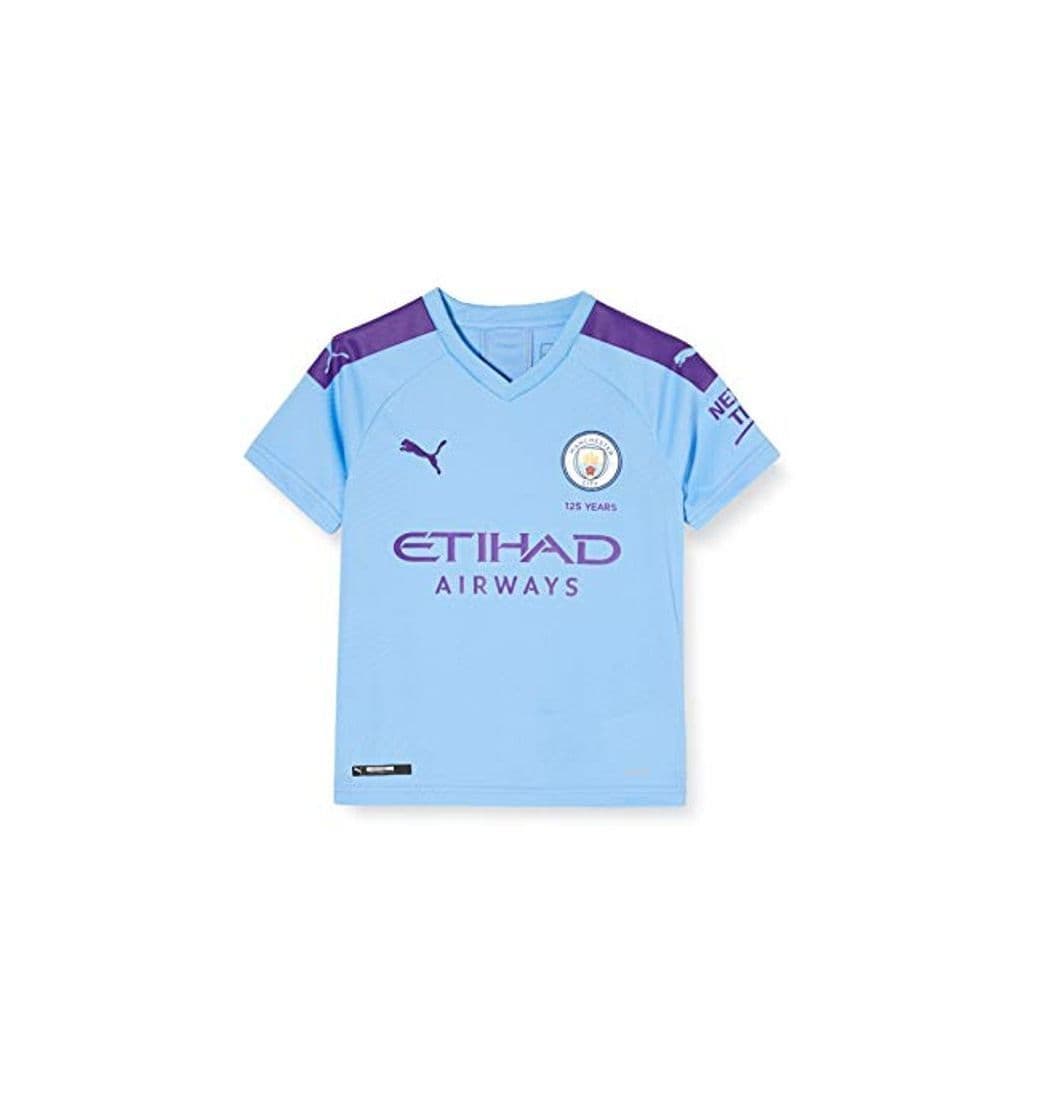 Fitness Puma Kid's MCFC HOME Shirt Replica SS Jr with Sponsor Logo Jersey