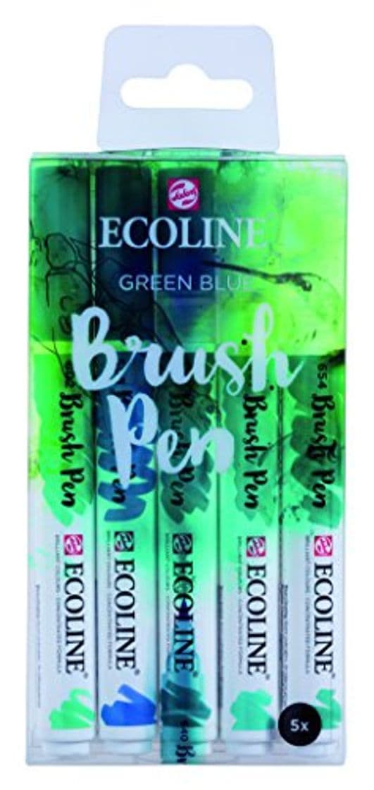 Libro Talens Ecoline 5 brush pens "Green Blue"