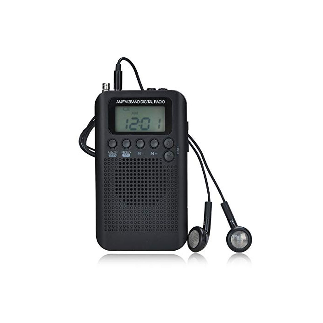 Producto Songway Am/FM Pocket Radio Digital Relojes de Alarma Temporizador de sueño Altavoz