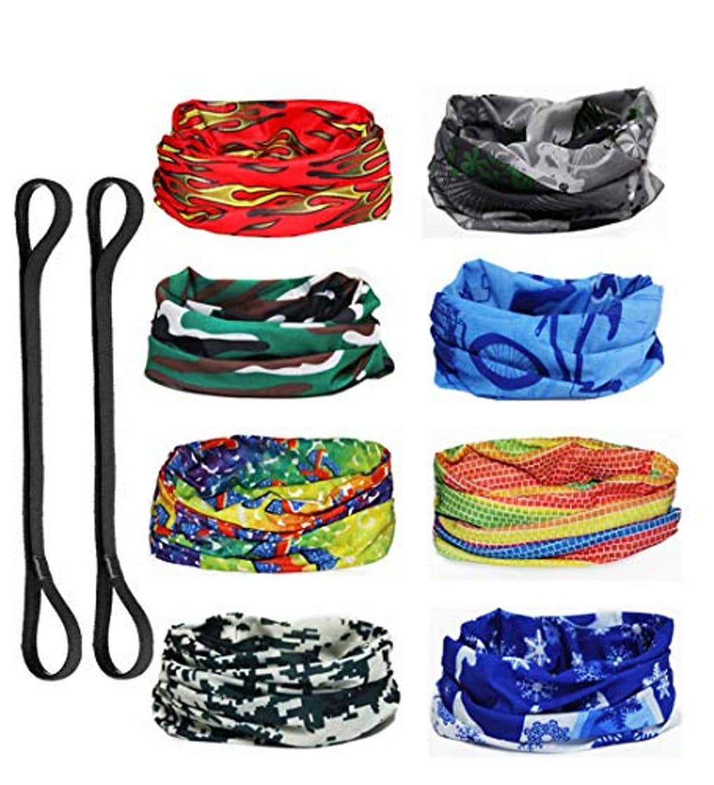 Place Slosh 8 Bandana Cintas Pelo Deporte Hombre Mujer Ciclismo Yoga Elastica Pañuelos