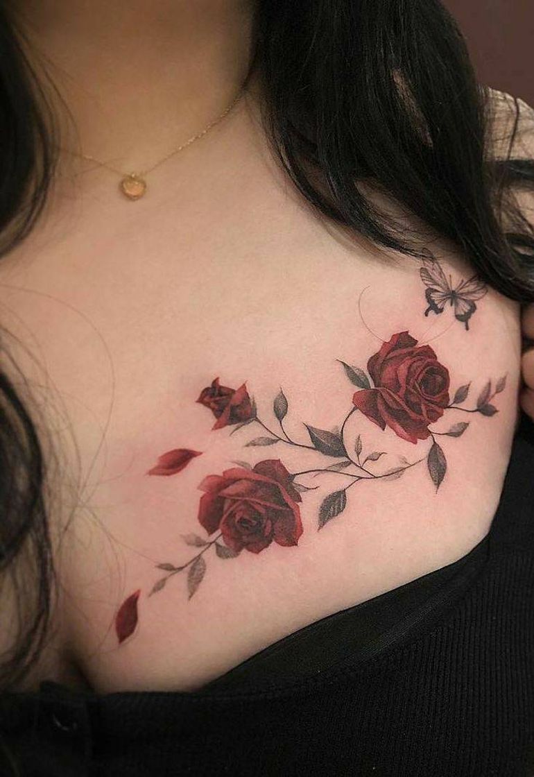 Fashion TATUAGEM DE FLOR