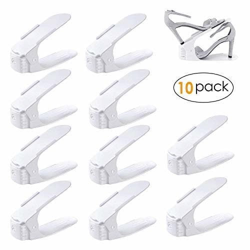 Producto Desconocido FEMOR Set de 10pcs de Organizadores Ajustables de Zapatos con Ranuras