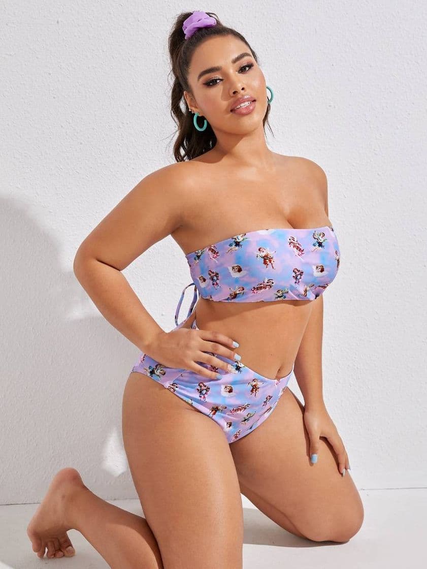 Product Bikini con estampado de angeles