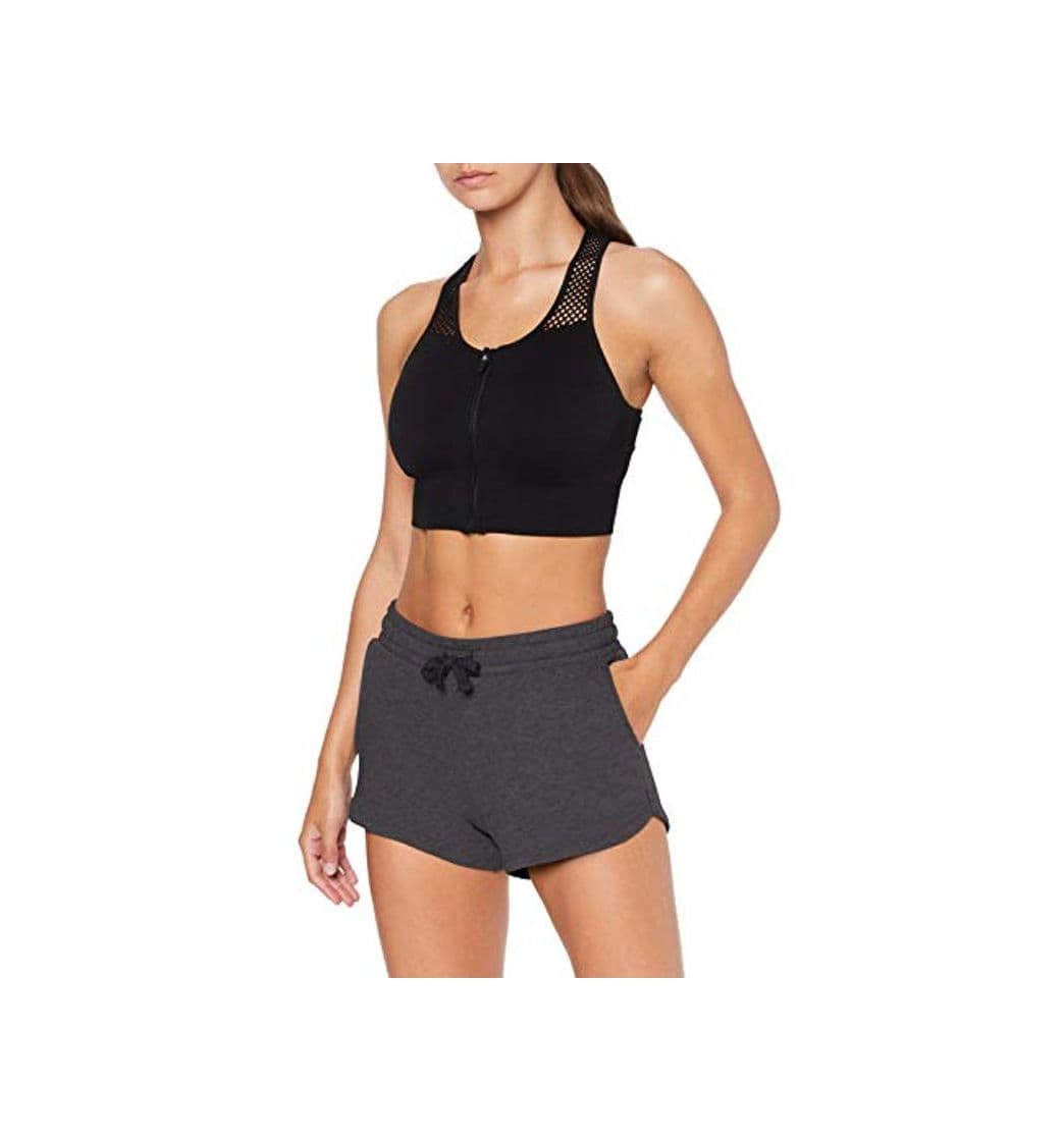 Product Marca Amazon - AURIQUE Shorts para el Gimnasio Mujer, Gris