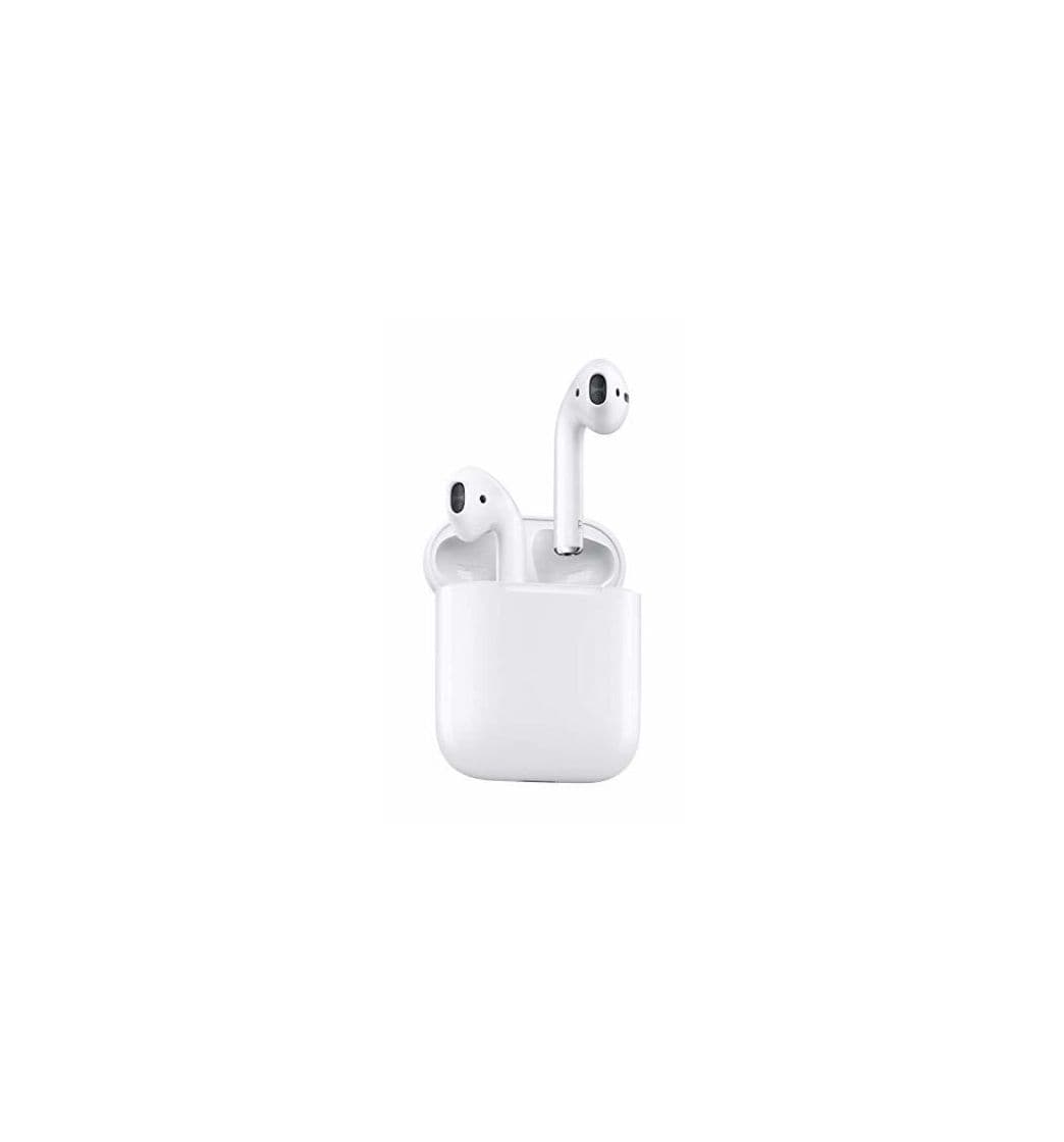 Electronic Apple AirPods - Auriculares inalámbricos de botón (Bluetooth, Lightning), color blanco