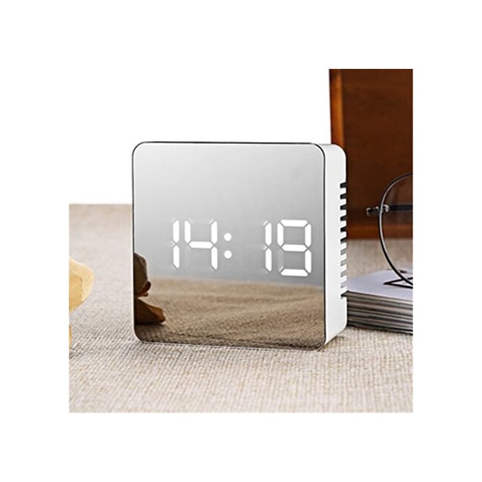 Product Naisicatar 2018 - Reloj despertador LED con pantalla digital, portátil, moderno, con