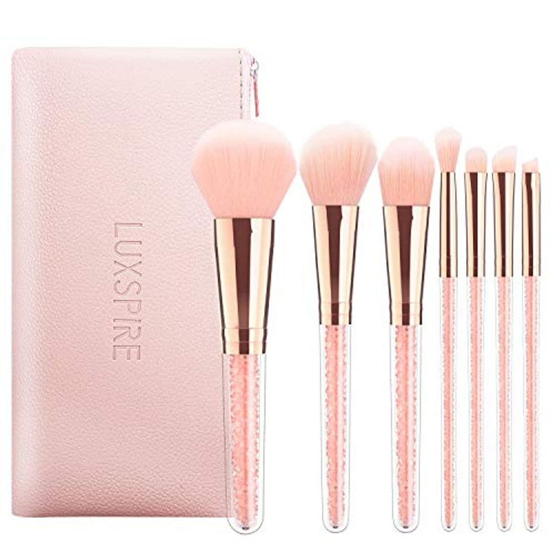 Place Luxspire 7PCS Professional Pinceles de maquillaje Set de Pincel cosmético de pestañas