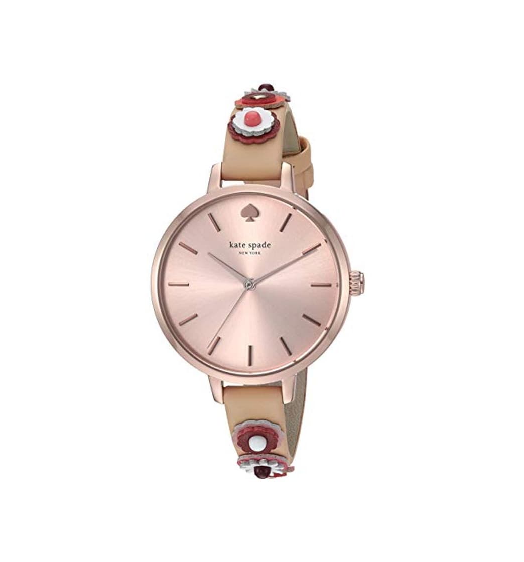 Product kate spade new york Women's Metro Stainless Steel Analog-Quartz Watch with Leather